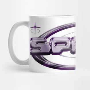 Y2K Streetwear Logo Spsce Purple Mug